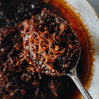 Luxurious XO sauce is super rich with a seafood umami flavor that’s both savory and sweet. Add it to rice, noodles, fried rice, and much more to boost the taste.