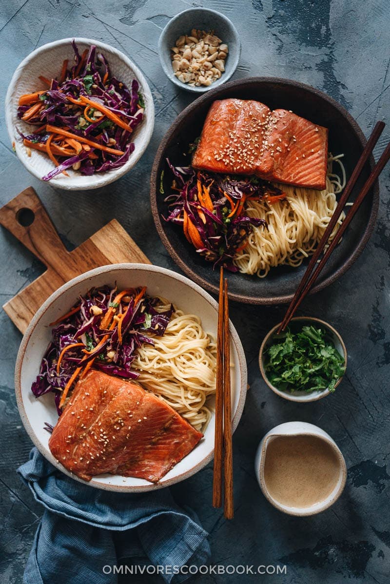 Salmon Noodle Bowl