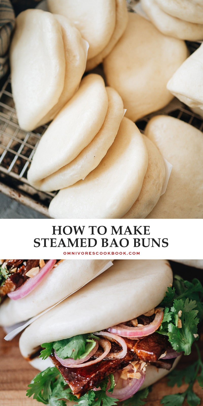 How to Make Steamed Bao Buns (Gua Bao Buns) - Omnivore's Cookbook