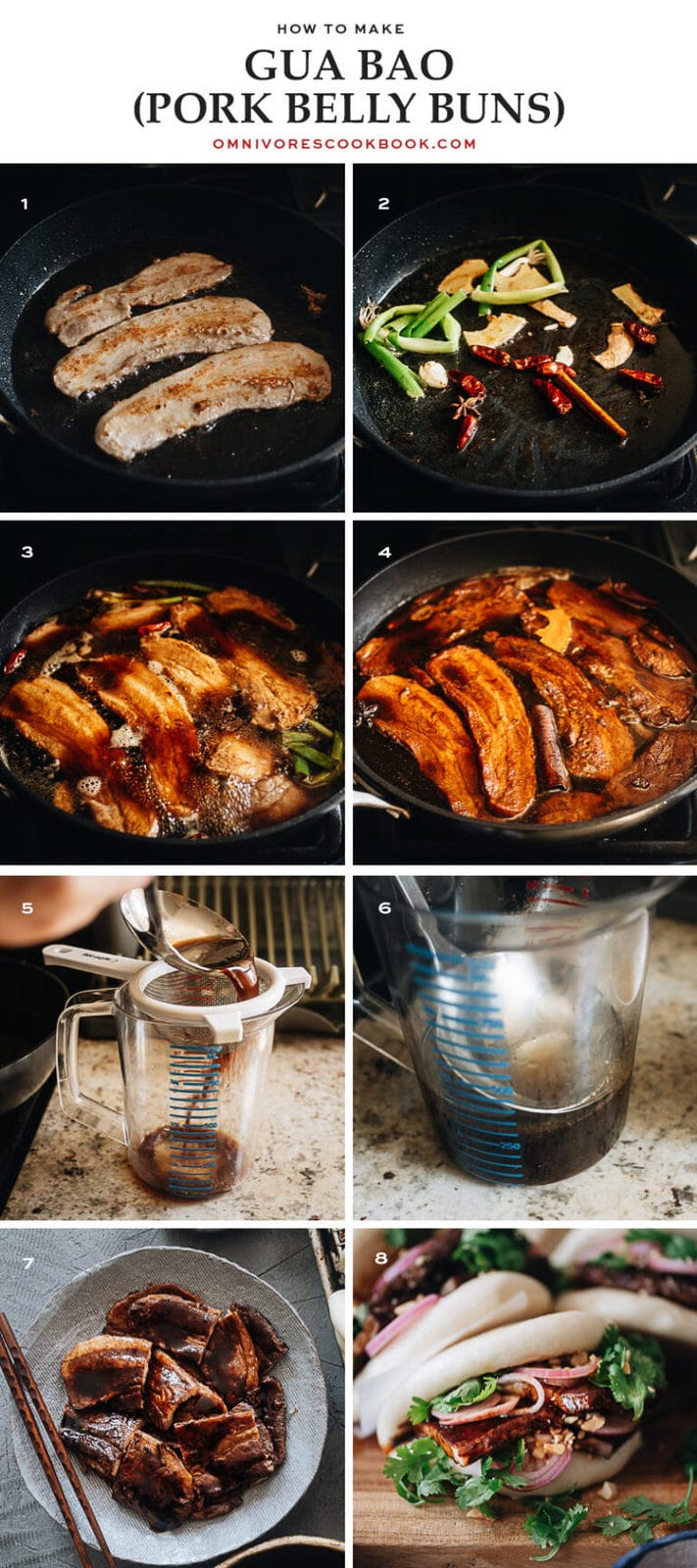 Gua Bao (Taiwanese Pork Belly Buns, 割包) - Omnivore's Cookbook