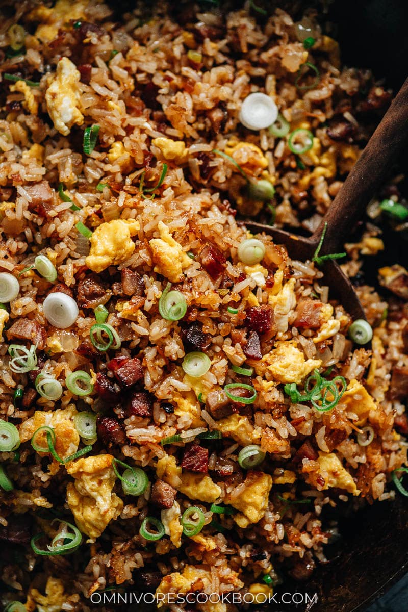 XO fried rice close-up