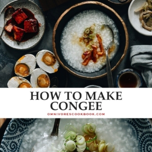 Not only is plain congee the ultimate comfort food, it’s also an important staple on the Chinese dinner table - just as popular as steamed rice. Check out the recipe below to learn how to make congee on the stovetop or in an Instant Pot, with various toppings to spice it up! {Gluten-Free, Vegan}