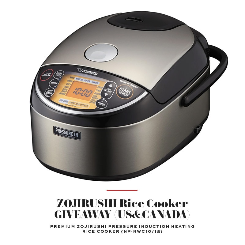 Zojirushi Premium Rice Cooker Giveaway (US & Canada Only)