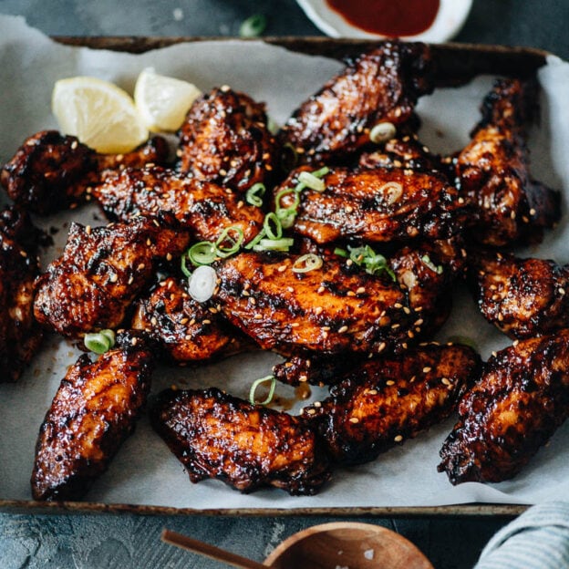Easy Sticky Wings with Hot Sauce Omnivore's Cookbook