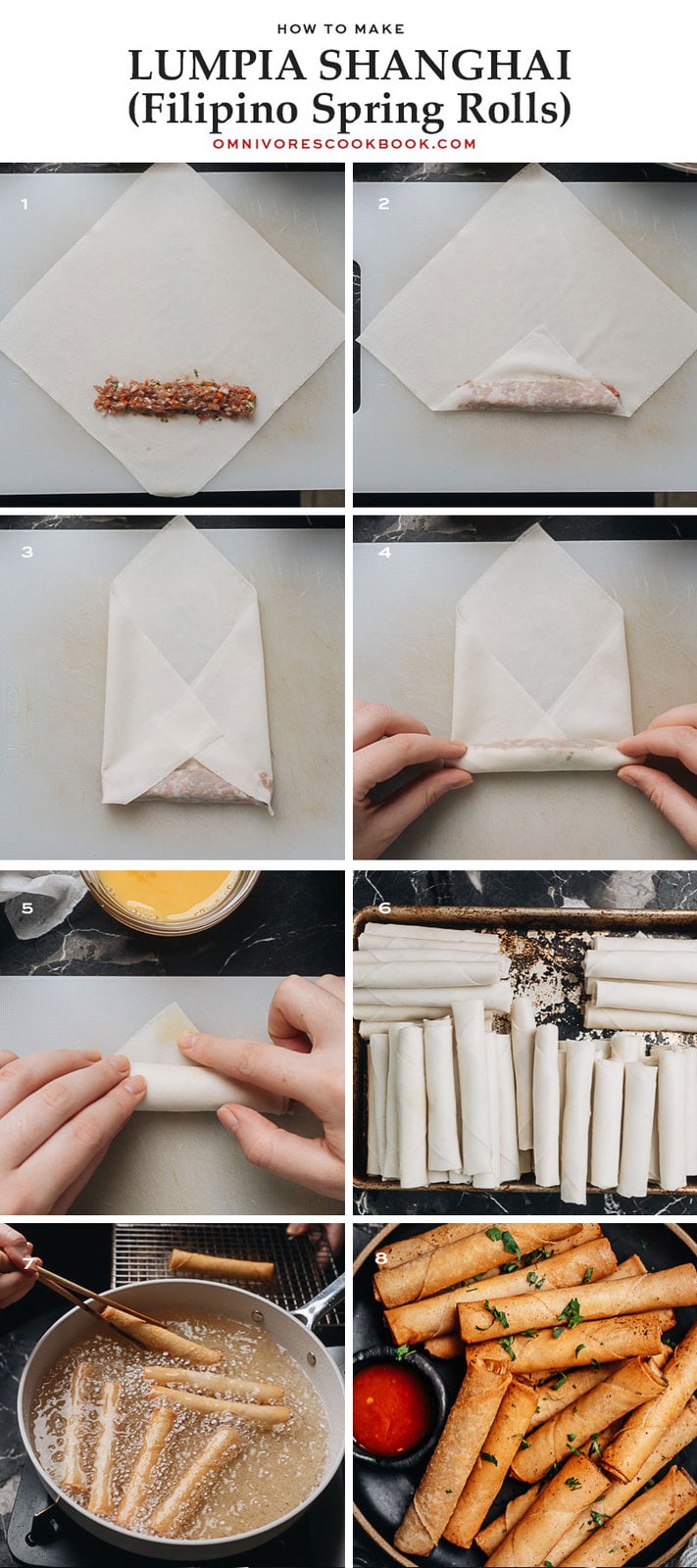 How to make Lumpia Shanghai step-by-step