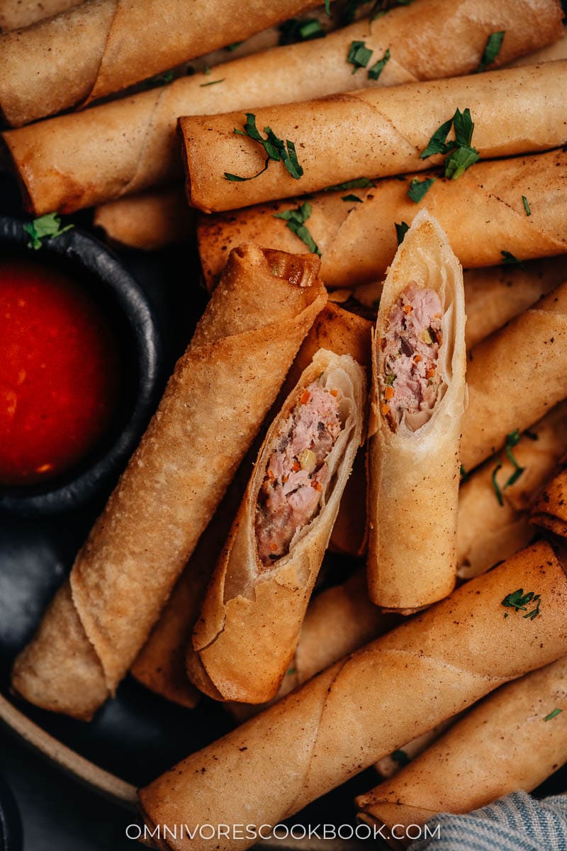 Easy Vegan Filipino Spring Rolls (Lumpiang Shanghai)