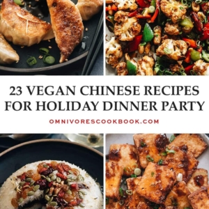 Want to do something unique for your holiday gathering this year? Why not come together over vegan Chinese recipes that everyone can agree on? It will be perfect! {Vegan, Vegetarian}