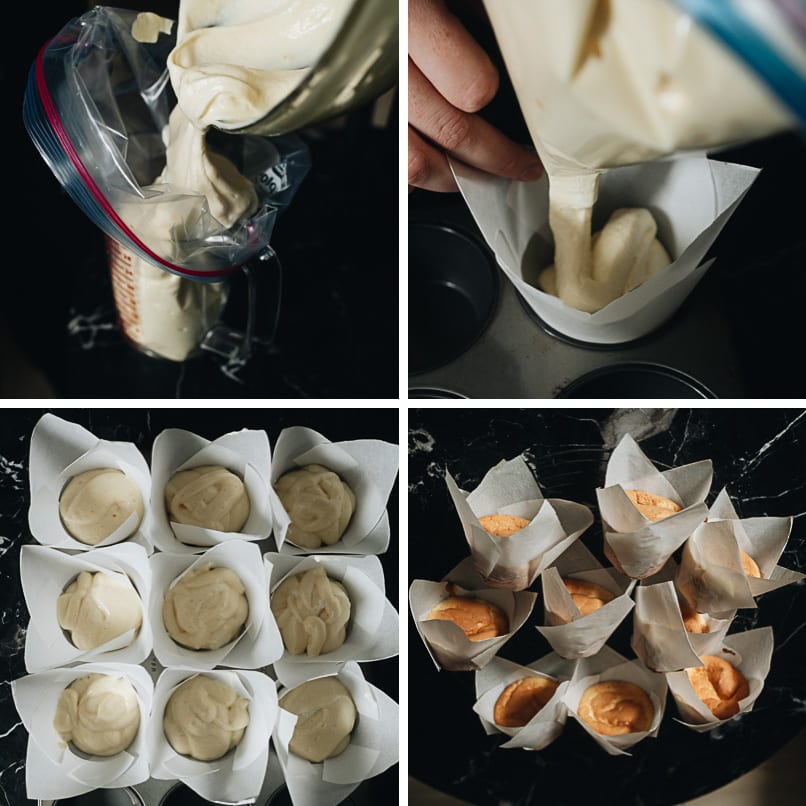 Assemble and bake Chinese egg cakes