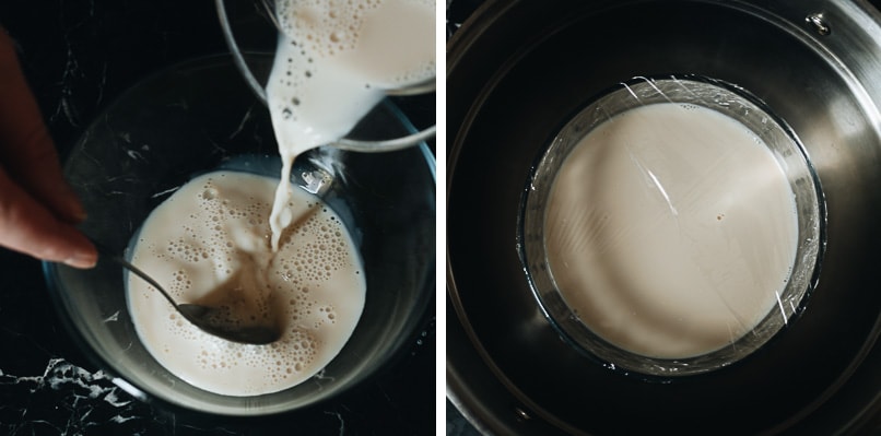 How to make tofu pudding using the steaming method