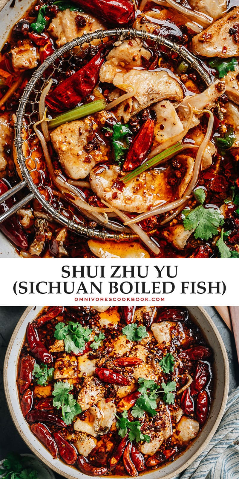 Shui Zhu Yu (Sichuan Boiled Fish, 水煮鱼) - Omnivore's Cookbook