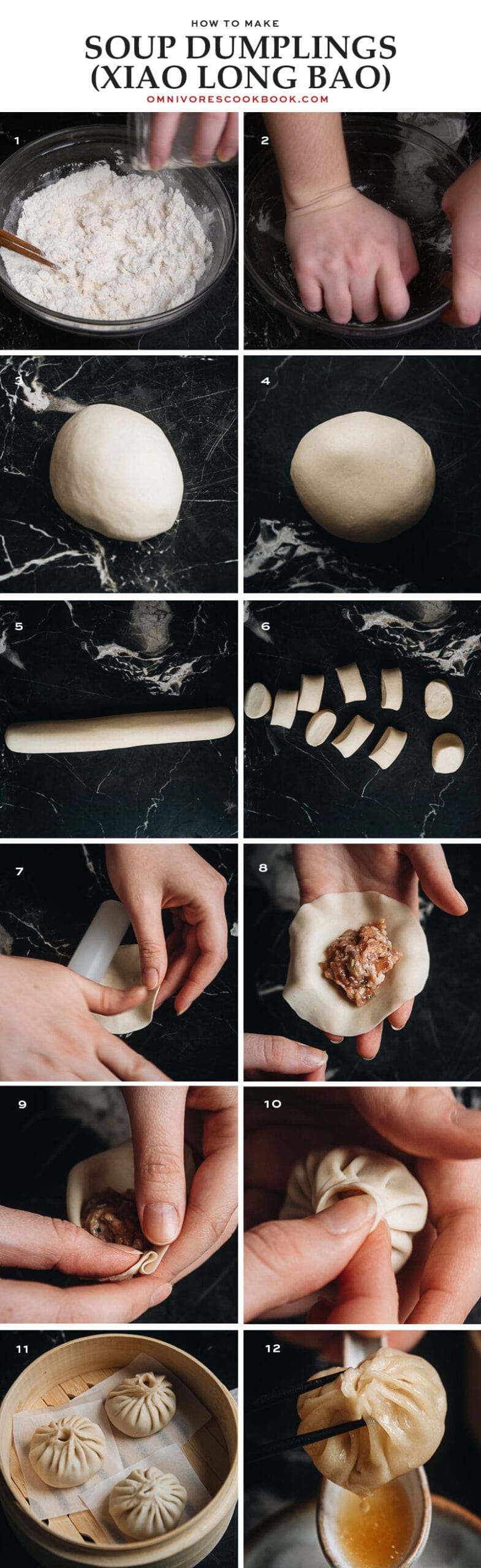 Shanghai Soup Dumplings {Xiao Long Bao 小笼包} - HomeNaturallyMade