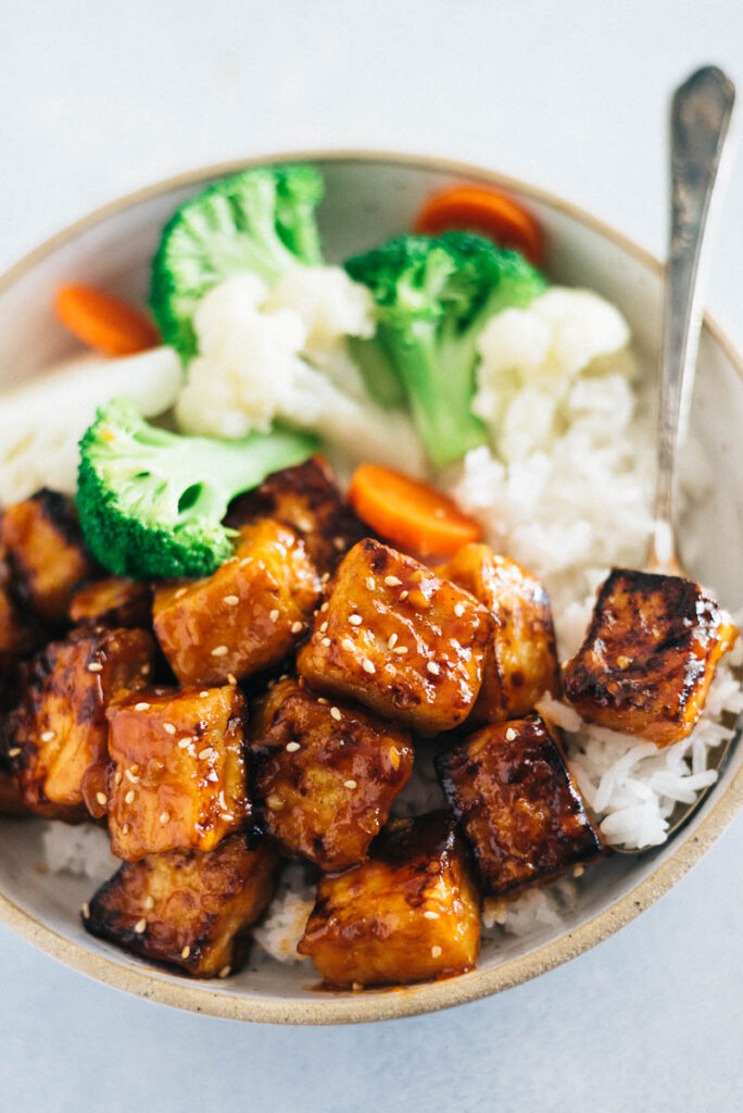 Crispy Tofu with Sweet and Sour Sauce