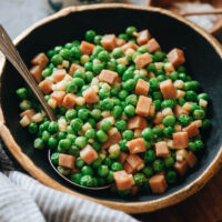 This comforting, classic Shanghai dish - green peas stir fry - is quick, easy, and absolutely satisfying served as a side or a main dish!