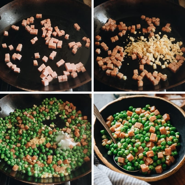 Green Peas Stir Fry - Omnivore's Cookbook