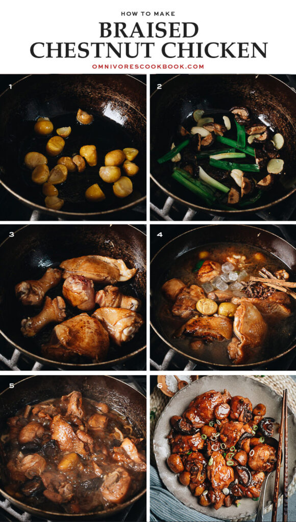 Braised Chestnut Chicken (板栗炖鸡) - Omnivore's Cookbook