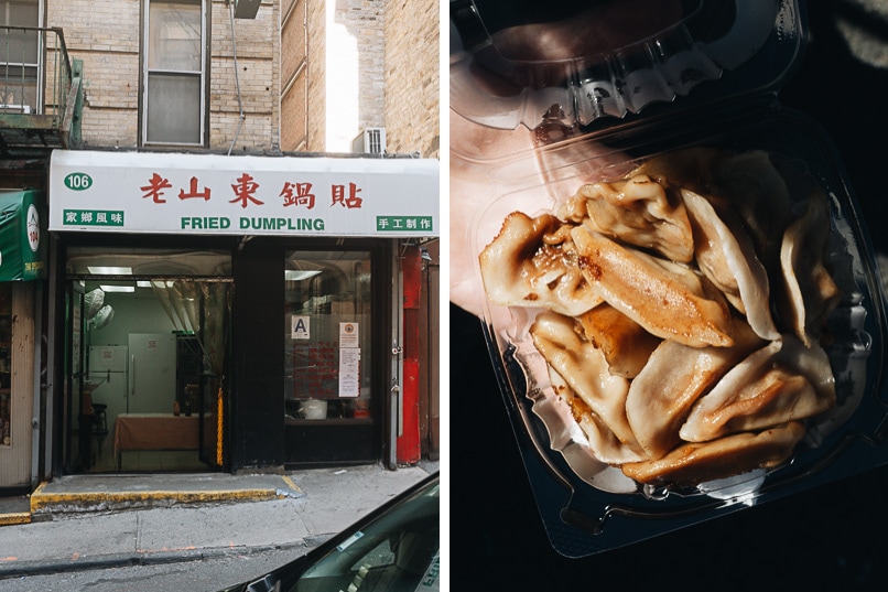 Fried Dumplings in Manhattan Chinatown