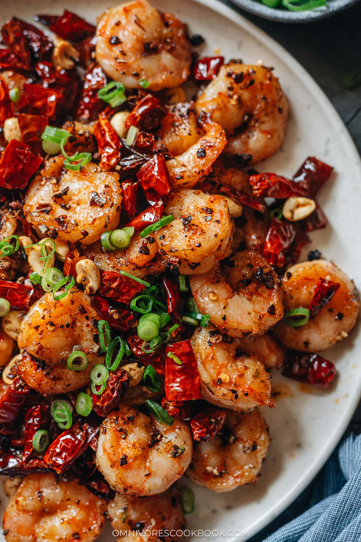 Authentic sichuan shrimp stir fry