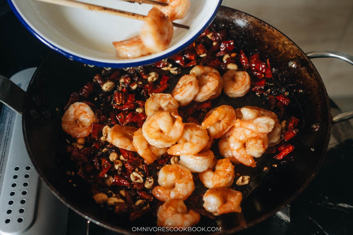 Finish up the stir fry