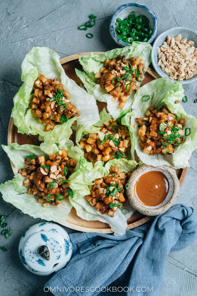 Tofu Lettuce Wraps - Omnivore's Cookbook