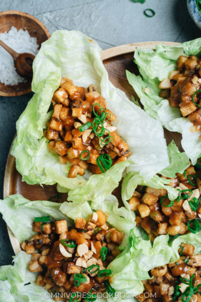 Tofu Lettuce Wraps - Omnivore's Cookbook