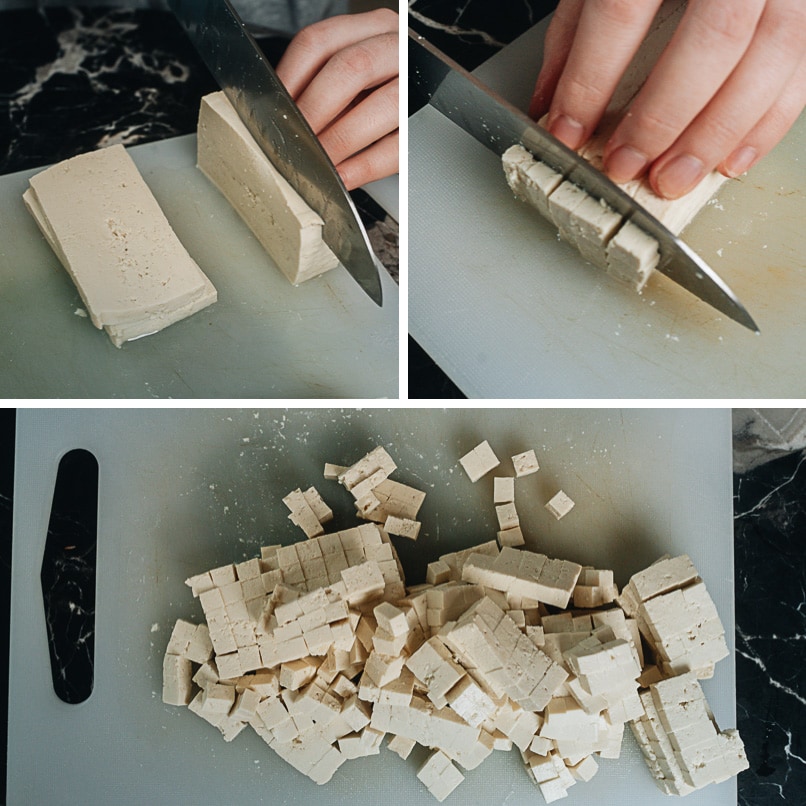How to cut tofu