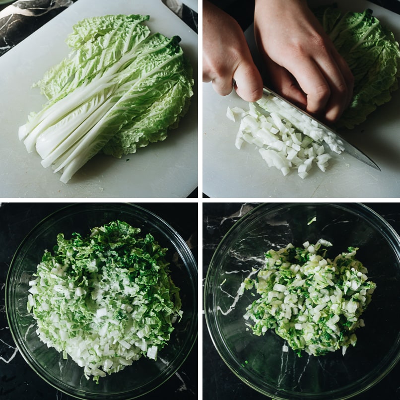 How to cut and dehydrate napa cabbage