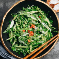 If you’re looking for a super quick and easy veggie dish, make this authentic Chinese tiger salad for a tasty and refreshing addition to your meal!