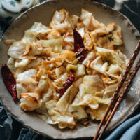 My Chinese Sauteed Cabbage is a quick and satisfying veggie dish for any occasion. The cabbage is tender and slightly sweet, while the vinegar and fresh aromatics lend pops of flavor.