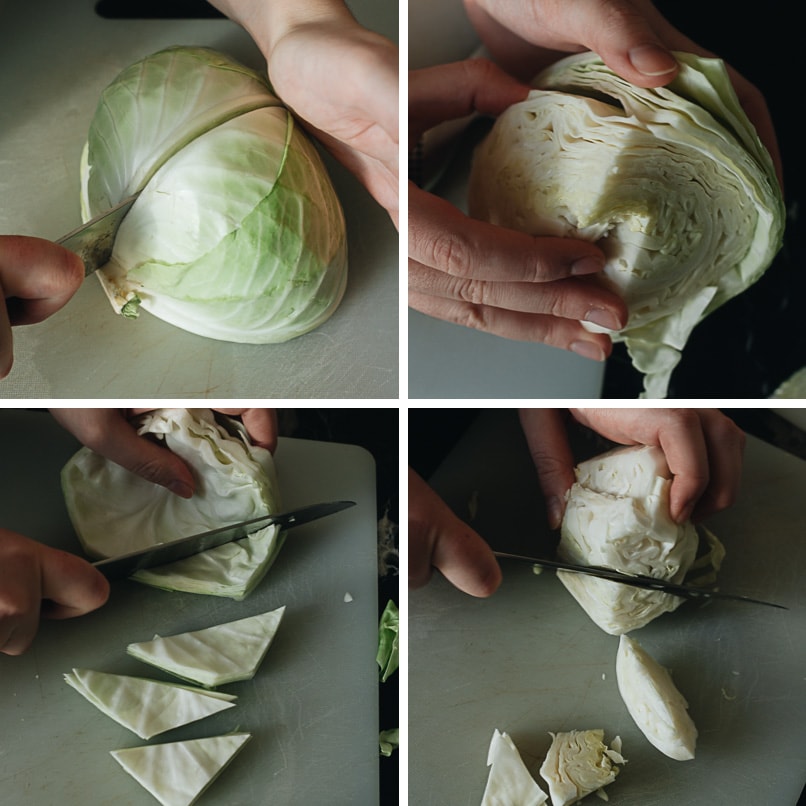 How to cut cabbage for stir fry