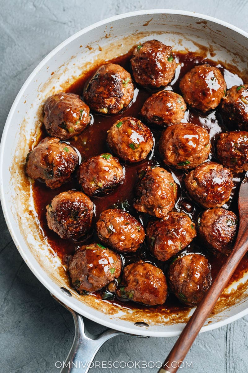 Easy Mongolian Meatballs -  meat recipes