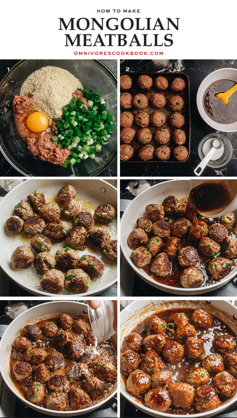 Easy Mongolian Meatballs Omnivore's Cookbook