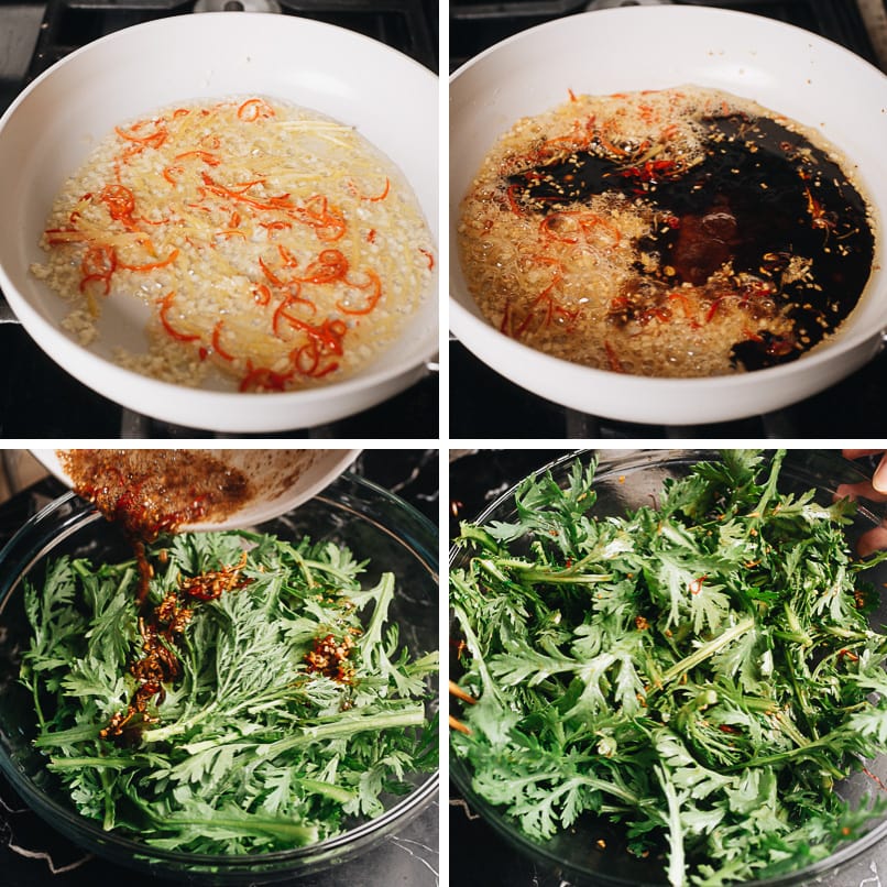 How to make Chinese Chrysanthemum salad