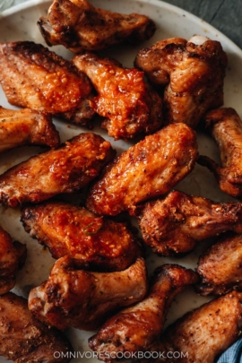 Easy mala Chinese chicken wings hot from the oven
