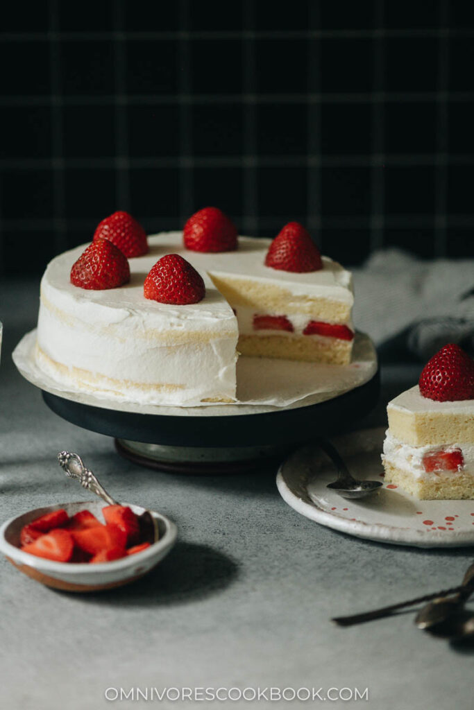 Japanese Strawberry Cake Omnivore's Cookbook