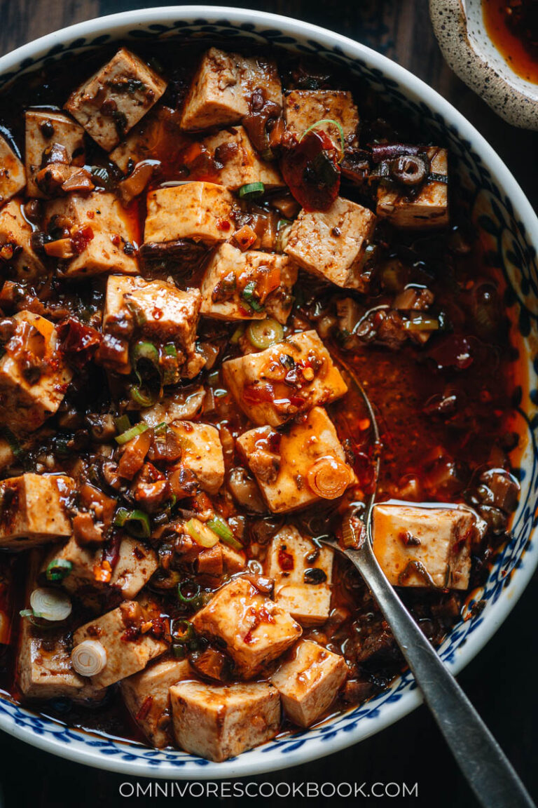 Vegetarian Mapo Tofu (Vegan) Omnivore's Cookbook
