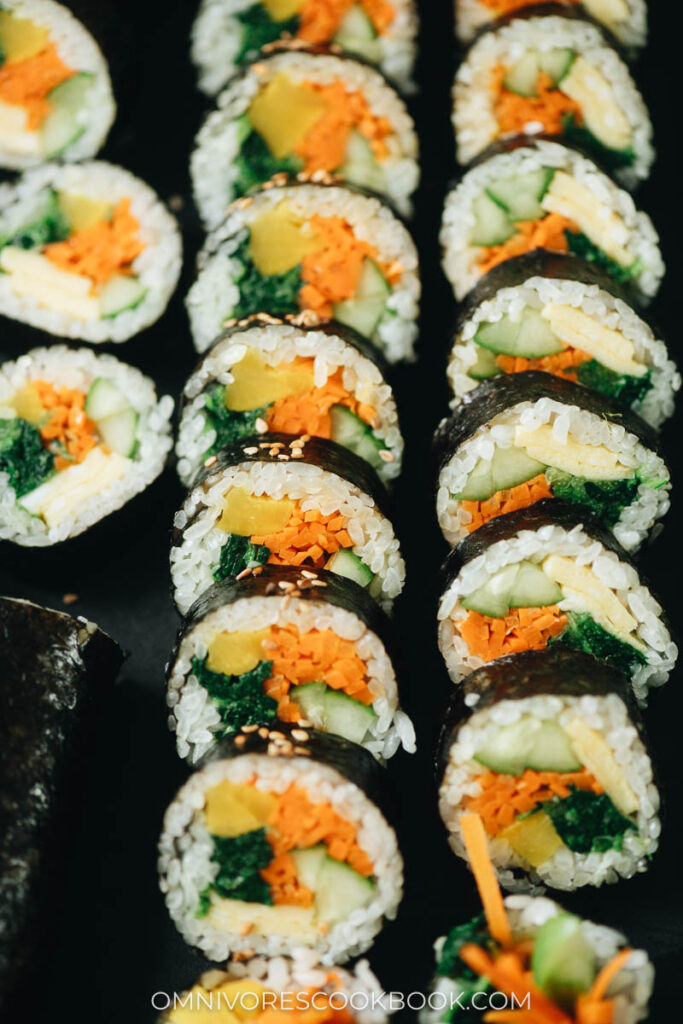 Vegetarian Kimbap - Omnivore's Cookbook