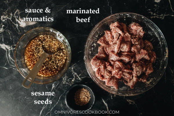 Sesame Beef Omnivores Cookbook 