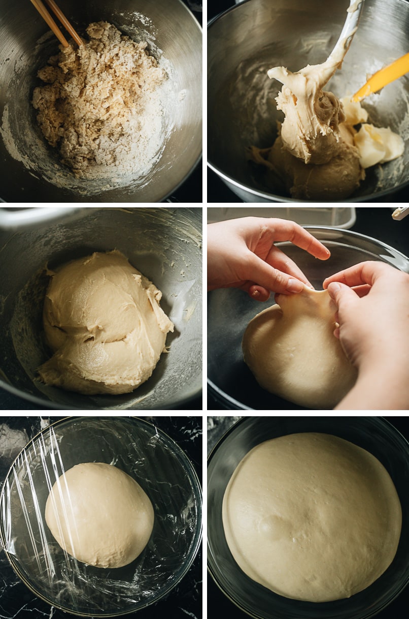 Prepare dough for making Chinese hot dog buns