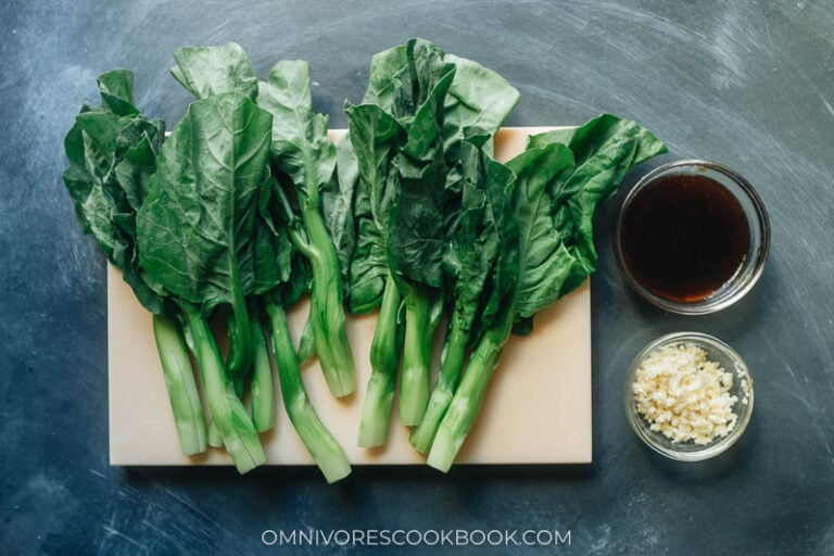 Chinese Broccoli with Oyster Sauce (蚝油芥蓝, Gai Lan) Omnivore's Cookbook