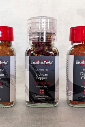 The Mala Market Premium Chinese Spice Set Giveaway - To celebrate Chinese New Year, we’re giving away three premium Chinese spice sets (Xinjiang-Style Chinese BBQ Blend, Sichuan Peppercorns in Grinder, and Sichuan Dipping Chilies) from The Mala Market!