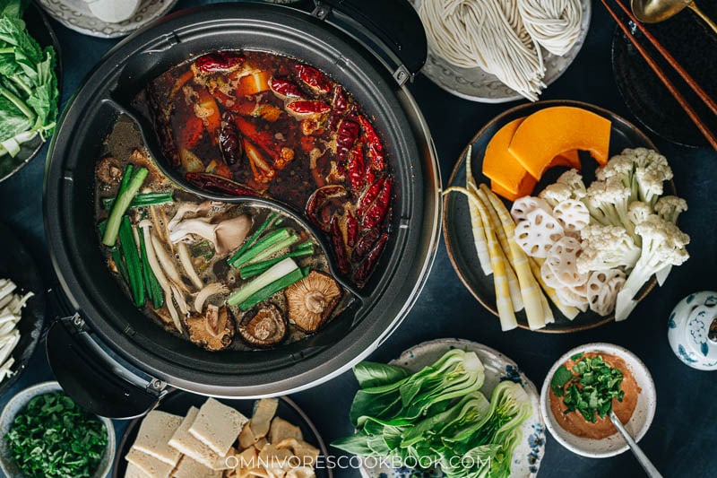 How to Host a Vegetarian Hot Pot Party - Omnivore's Cookbook