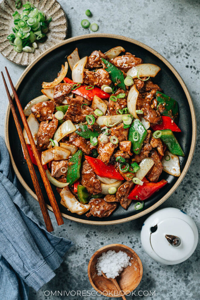 Chicken Liver With Onion And Pepper (爆炒鸡肝) - Omnivore's Cookbook