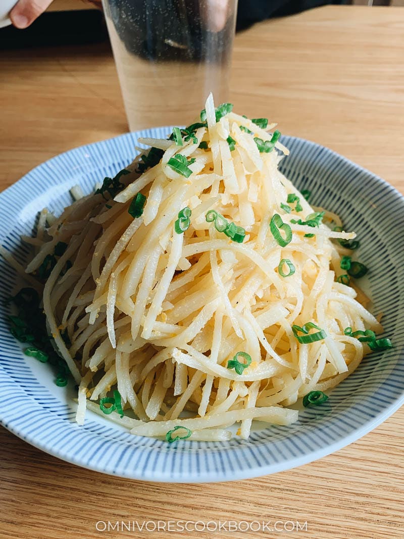 Shredded potato with salted duck egg yolk