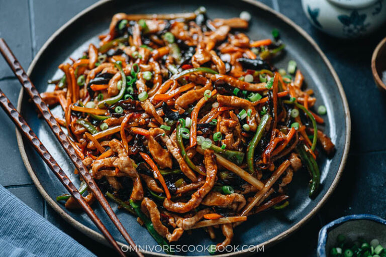 Shredded Pork With Garlic Sauce Yu Xiang Rou Si Omnivore S