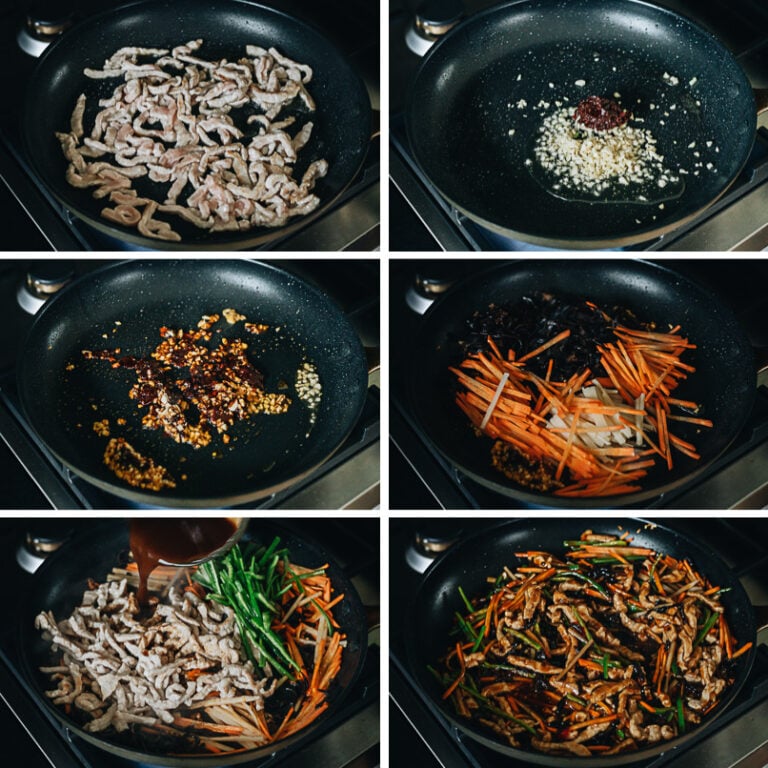 Shredded Pork with Garlic Sauce (鱼香肉丝, Yu Xiang Rou Si) Omnivore's