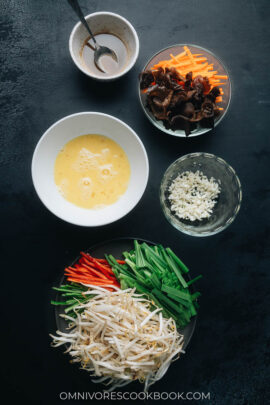 Chao He Cai (Beijing-Style Vegetarian Moo Shu, 炒合菜) - Omnivore's Cookbook