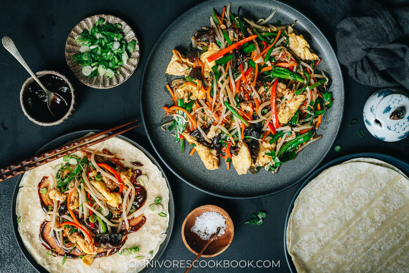 Chao He Cai (Beijing-Style Vegetarian Moo Shu, 炒合菜)