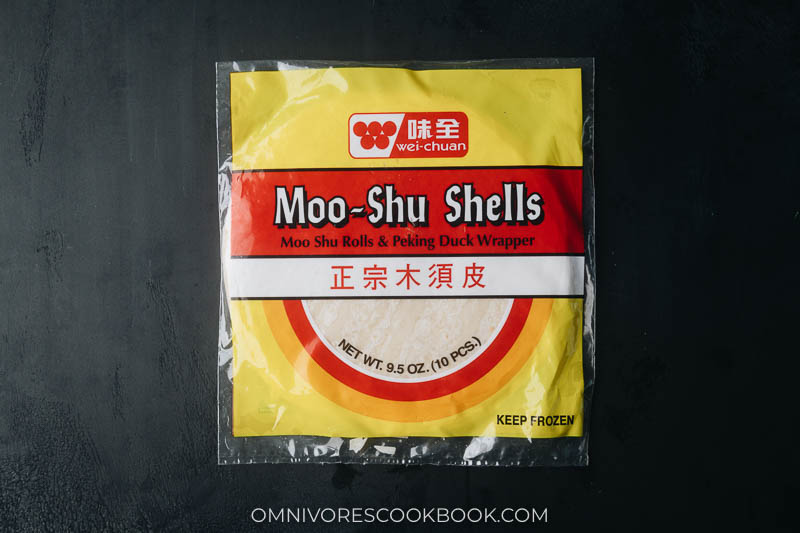 Moo shu wrapper package