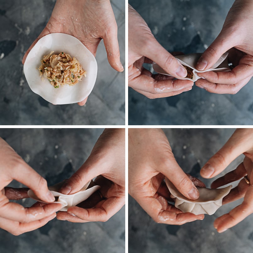 How to wrap dumplings step by step