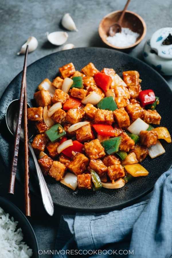 Sweet and Sour Tofu (糖醋豆腐) - Omnivore's Cookbook